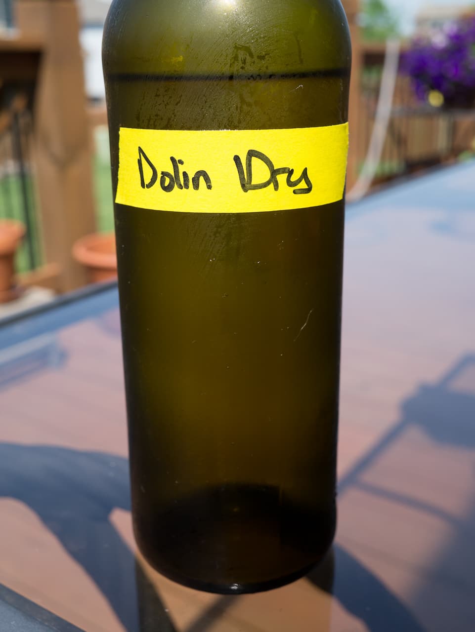 Dolin dry vermouth (decanted)